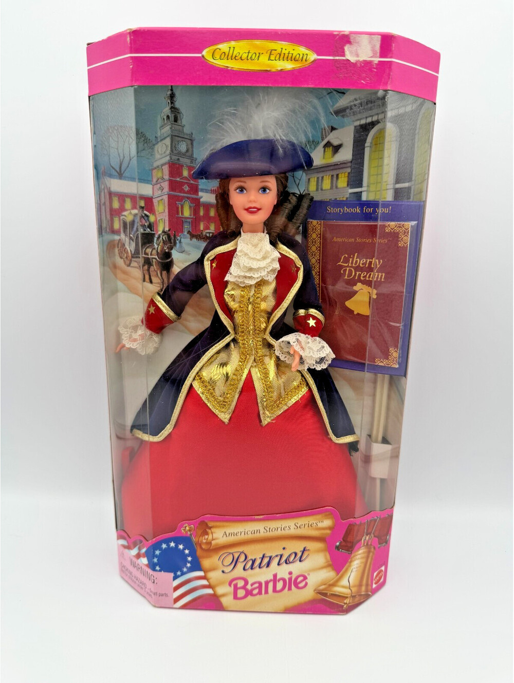 Vintage 1996 Collector Edition Patriot Barbie Mattel’s American Stories Series